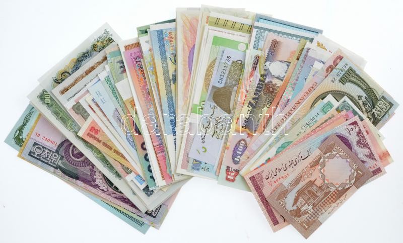 144db-os vegyes, külföldi bankjegytétel T:I-III