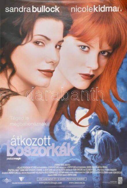 1999 Átkozott boszorkák, amerikai filmplakát, moziplakát, főszerepben: Sandra Bullock, Nickole Kidman, 98x68 cm