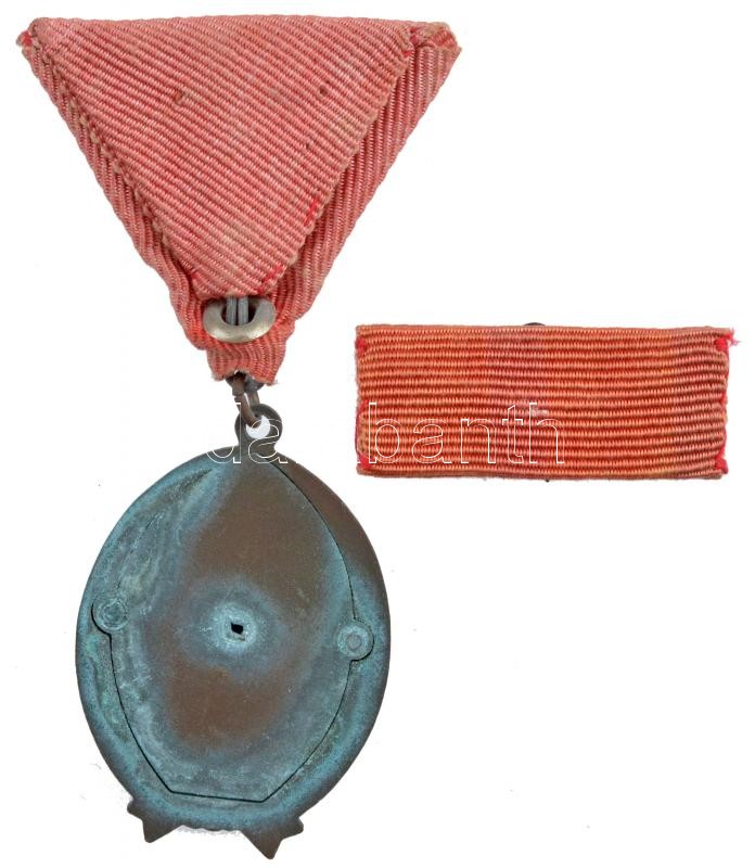 1985. 'Munka Érdemrend' bronz fokozata, zománcozott Br kitüntetés mellszalagon, miniatűrrel szalagsávon T:2- korr. NMK 601. - Image 2