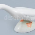 Aquincum porcelán liba. Kézzel festett, jelzett, hibátlan. 10 cm