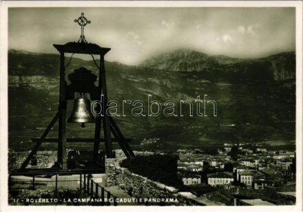 1937 Rovereto, La Campana dei Caduti e Panorama (EK)