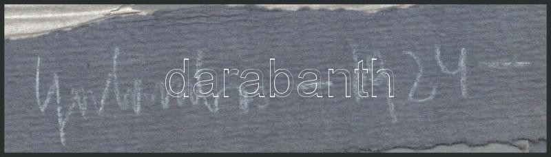 Galambos Margit (?-?): Áldozat, art deco könyvborító- vagy reklámterv, 1924. Tempera, ceruza, papír, papírra kasírozva, jelzett a hártyapapírhoz erősített kartonon, 22x14,5 cm - Image 4