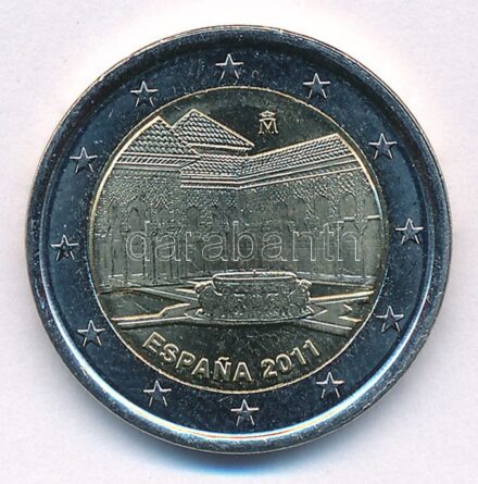 Spanyolország 2011. 2E bimetál 'Alhambra Granadában' kapszulában T:1- Spain 2011. 2 Euro Bi-metallic 'Alhambra in Granada' in capsule C:AU