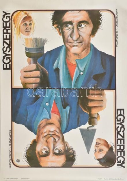 1978 Szyksznian Wanda (1948- ): Egyszeregy (rendezte: Kardos Ferenc), magyar filmplakát, moziplakát, 56x40 cm