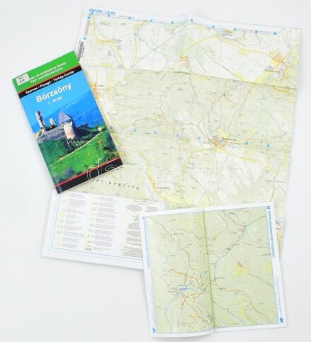 2008 A Börzsöny, a Naszály és a Helembai-hegység. Turista- és kerékpáros térkép. 36 p. + 1 t. (1 : 30.000., 119x83 cm). Kiadói papírborítóban, volt könyvtári példány.