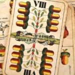 Piatnik magyar kártya, 32 lapos, kopott adóbélyeggel, 1920 körül, 12x8 cm, fém dobozban. - Image 3