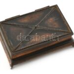 Piatnik magyar kártya, 32 lapos, kopott adóbélyeggel, 1920 körül, 12x8 cm, fém dobozban. - Image 4