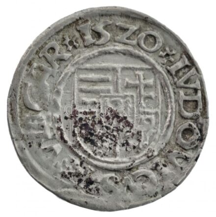 1520K-A Denár Ag 'II. Lajos' (0,51g) T:2 patina Hungary 1520K-A Denar Ag 'Louis II' (0,51g) C:XF patina Huszár: 841., Unger I.: 673.n