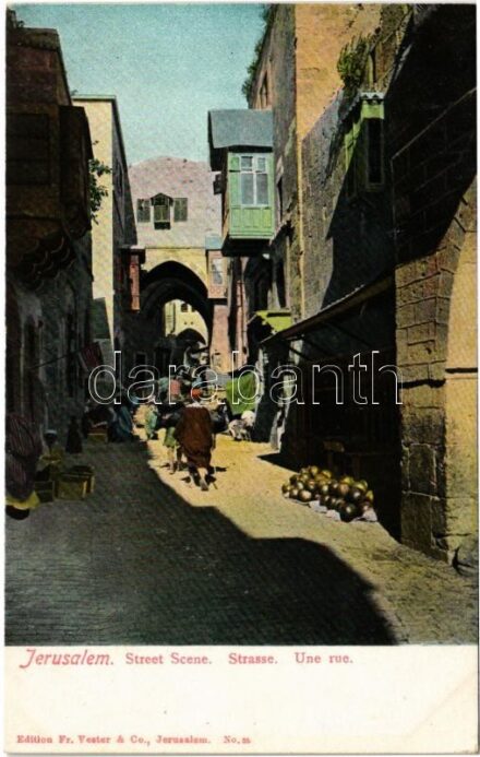Jerusalem, Street Scene / Strasse / Un rue