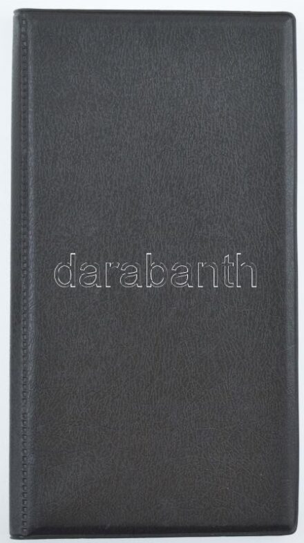 1db piros műbőr érmetartó album 4x8db nagyobb férőhellyel, használt állapotban