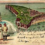 1901 Helgoland, Helgoländer. Gruss aus Helgoland. W. Hagelberg Art Nouveau, litho (b)