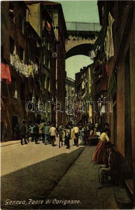 Genova, Genoa; Ponte di Carignano / street view, bridge