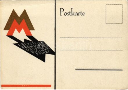1930 Leipziger Frühjahrs Messe. Beginn: 2. März / Leipzig Trade Fair advertising card s: Baus (EB)