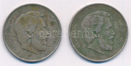 1947. 5Ft Ag 'Kossuth' (2x) T:3 patina Adamo F8.1