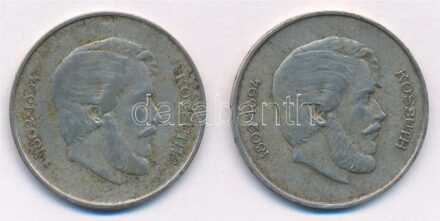 1947. 5Ft Ag 'Kossuth' (2x) T:3 patina Adamo F8.1