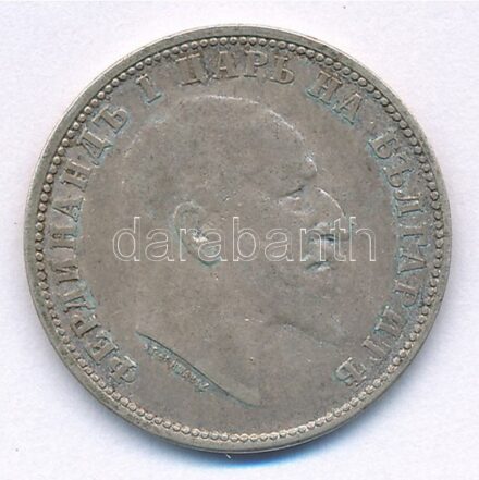 Bulgária 1910. 1L Ag 'I. Ferdinánd' T:2- patina Bulgaria 1910. 1 Leva Ag 'Ferdinand I' C:VF patina Krause KM#28