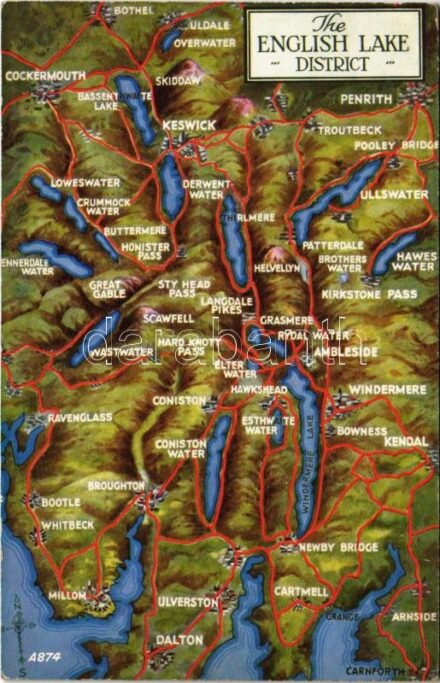 Map of The English Lake District (EK)