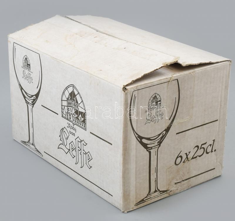 Leffe üveg pohárkészlet, 6 db 0.25 l, eredeti kartondobozában, m: 17,5 cm - Image 2