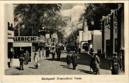 1939 Budapest XIV. Nemzetközi Vásár, Kollerich Pál és fiai és Villany pavilon + BNV V. Filprok levélzáró és bélyegzés