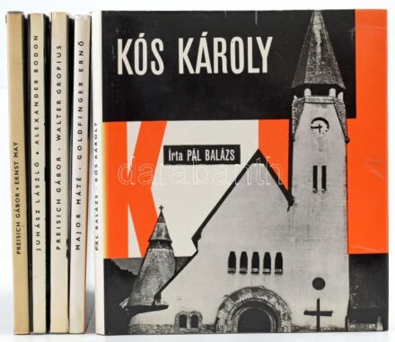 Architektúra sorozat 5 kötete: Pál Balázs: Kós Károly; Major Máté: Goldfinger Ernő; Preisich Gábor: Walter Gropius; Ernst May; Juhász László: Alexander Bodon. Sorozatszerk.: Major Máté. Bp., 1972-1983, Akadémiai Kiadó. Kiadói