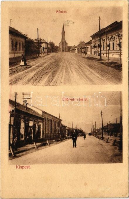 1945 Budapest XIX. Kispest, Fő utca, Üllői út, Nagy áruház üzlete (EK)