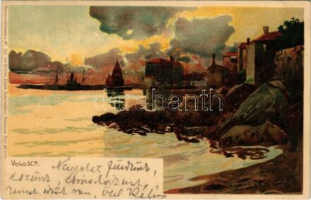 Voloska, Volosco; Künstlerpostkarte No. 1131. von Ottmar Zieher. litho s: Raoul Frank (EK)
