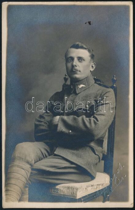 1918 Szatmár, katonaporté, hátoldalon feliratozva, 9×13 cm