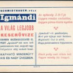 Igmándi kúrák otthon / Igmándi keserűvíz - reklámlap - Image 2
