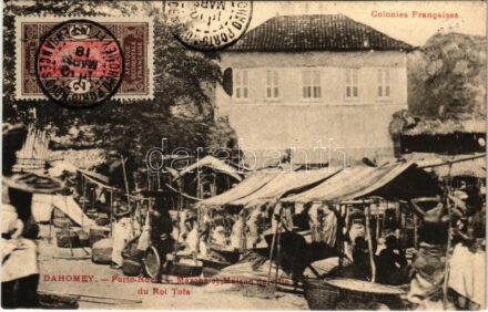 Porto-Novo, Marché et Maison de ville du Roi Tofa / African folklore, Market and Town House of King Toffa