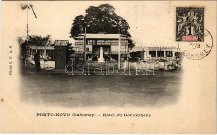 1909 Porto-Novo, Hotel du Gouverneur / African folklore, governor's hotel