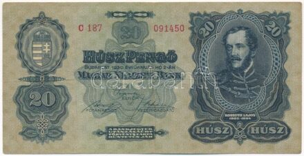 1930. 20P 'C 187 091450' T:III folt Adamo P11