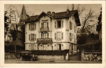 Geneve, Geneva, Genf; Pension de la Plage / hotel, automobile