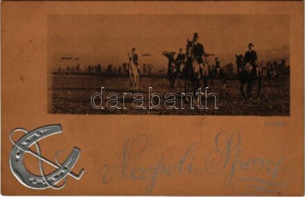 Napoli Sport / horse riding. Emb. horseshoe