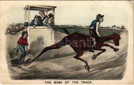 1910 The Boss of the Track. Horse racing, humour. N.V. 'De Tulp' Haarlem (EK)