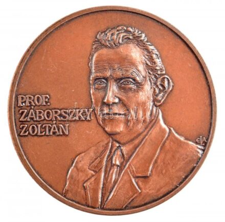 E. Lakatos Aranka (1952-) 1995. 'Prof. Záborszky Zoltán / 70 év' kétoldalas bronz emlékérem (42,5mm) T:1-