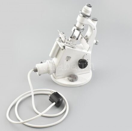 Carl Zeiss Jena dioptriamérő műszer, 1950 körül, sorozatszám: 23968. Korának megfelelő állapotban, m: 27 cm / Carl Zeiss Jena vintage lensmeter (lensometer, focimeter), cca 1950, serial no.: 23968