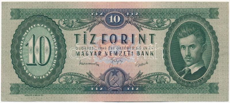 1949. 10Ft 'A332 239807' T:III egy kis folt Adamo F3