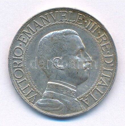 Olaszország 1913R 1L Ag 'III. Viktor Emánuel' T:2- patina Italy 1913R 1 Lira Ag 'Vittorio Emanuele III' C:VF patina Krause KM#45