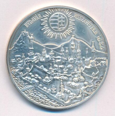 1986. 500Ft Ag 'Budavár visszavétele 1686' T:1- Adamo EM97