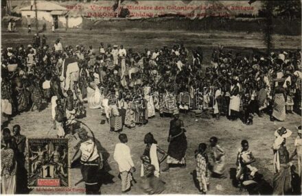 Ouidah, Whidah, Whydah; Voyage du Ministre des Colonies a la Cote d'Afrique. Tam-Tams sur la Place / Voyage of the Minister for the Colonies to the African Coast. African folklore