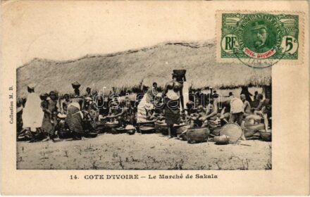 Cote d'Ivoire, Le Marché de Sakala / African folklore, market (EK)