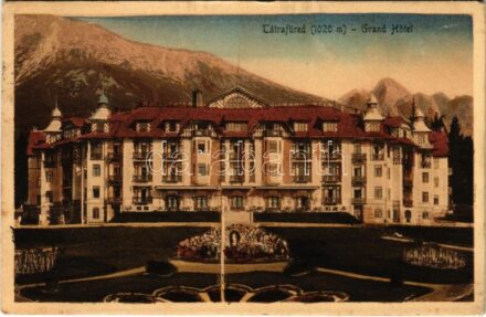 1911 Tátrafüred, Ótátrafüred, Altschmecks, Stary Smokovec (Magas-Tátra, Vysoké Tatry); Grand Hotel / szálloda