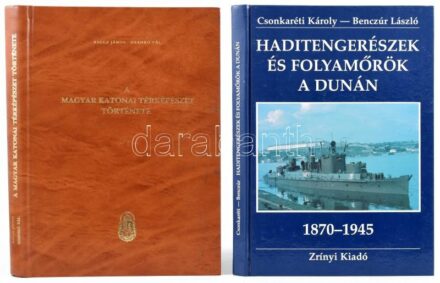 2 db militária témájú könyv: Balla János - Hrenkó Pál: A magyar katonai térképészet története. I. köt. Bp., 1991, HM Térképész Szolgálat Főnökség. Fekete-fehér képekkel illusztrált. Kiadói műbőr-kötés. Megjelent 2000