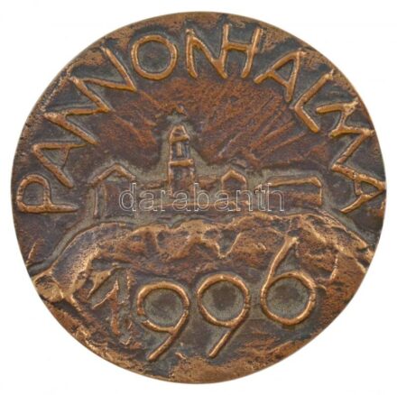 1996. 'Pannonhalma 1996 / C - S - P - B' kétoldalas, öntött bronz emlékérem (39,5mm) T:1-,2
