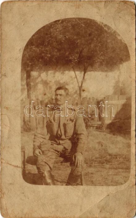 1915 Osztrák-magyar katona / WWI Austro-Hungarian K.u.K. military, soldier. photo (fa)