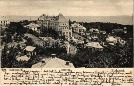 1902 Budapest XII. Svábhegy, Szálloda. Divald Károly 154.