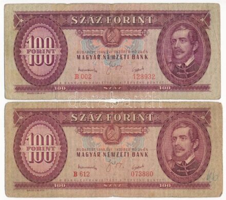 1949. 100Ft (2x) T:III- Adamo F28
