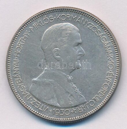 1930. 5P Ag 'Horthy jobbra' hajas T:1- Adamo P8