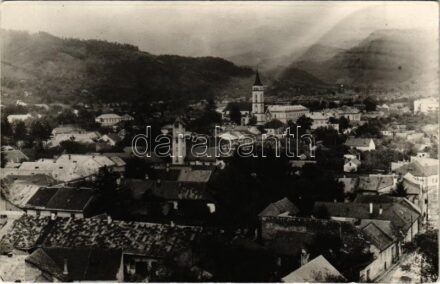 Nagybánya, Baia Mare; látkép / general view. photo + '1940 Nagybánya visszatért' So. Stpl.