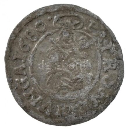 1680K-B Denár Ag 'I. Lipót' Körmöcbánya (0,42g) T:2,2- / Hungary 1680K-B Denar Ag 'Leopold I.' Kremnitz (0,42g) C:XF,VF Huszár: 1508., Unger II.: 1107